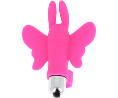 Ohmama Stimulating OHMAMA Butterfly Finger Vibrating Device, ABS Silicone, 10x7.3cm, Rožinė