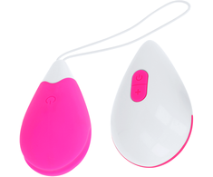 Ohmama Stimulating Rožinė OHMAMA Textured Vibrating Egg 10 Modes Rožinė &amp; Baltas USB Rechargeable