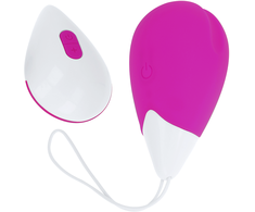 Ohmama Stimulating OHMAMA Textured Vibrating Egg 10 Modes Violetinė-Baltas Compact Design