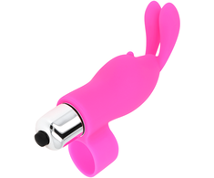 Ohmama Stimulating Rožinė OHMAMA Finger Vibe Rabbit - Silicone, Atsparus vandeniui, 9.8 cm, Rožinė