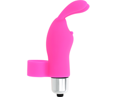 Ohmama Stimulating Rožinė OHMAMA Finger Vibe Rabbit - Silicone, Atsparus vandeniui, 9.8 cm, Rožinė