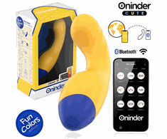 ONINDER CUTE Love Buddy App-Controlled Vibrator Geltona 14cm Atsparus vandeniui