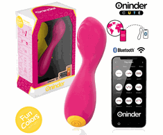 Rožinė ONINDER CUTE Buddy Intimate Device App-Controlled Rožinė-Geltona 12.5cm