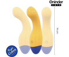 ONINDER CUTE Love Buddy App-Controlled Vibrator Geltona 14cm Atsparus vandeniui