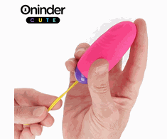 Rožinė ONINDER CUTE WaveMotion Silicone Egg - App-Controlled, USB, Atsparus vandeniui, Rožinė