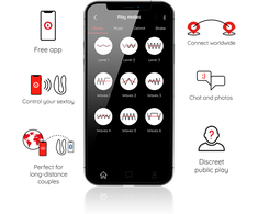 Oninder Lisboa Juodas Dual Motor App-Controlled Intimate Device, Atsparus vandeniui