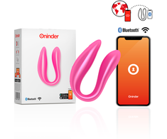 Rožinė ONINDER Lisboa Rožinė Dual Stimulation Device with App Control, Atsparus vandeniui