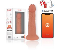 ONINDER Bogota Medium Vibrating Silicone Device 9 Modes App Control 20cm rusvai gelsvas