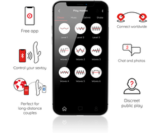 ONINDER Oslo Vibration &amp; Rotation Juodas - Dual Action App-Controlled Device