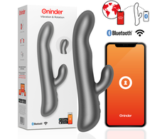 ONINDER Oslo Vibration &amp; Rotation Juodas - Dual Action App-Controlled Device