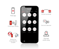 ONINDER Tokyo Juodas Vibrating Egg 7.5x3.2cm App-Controlled, Atsparus vandeniui