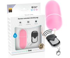 Rožinė ONLINE Remote Control Vibrating Egg L Rožinė, 10 Modes, Atsparus vandeniui ABS