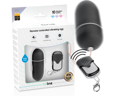 ONLINE Remote Control Wireless Vibrating Egg L Juodas 10 Modes ABS