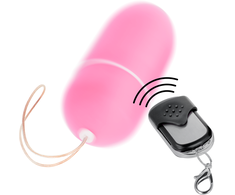 Rožinė ONLINE Remote Control Vibrating Egg L Rožinė, 10 Modes, Atsparus vandeniui ABS