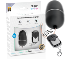ONLINE Vibrating Egg M Juodas - Remote Control, 10 Modes, Ergonomic Design
