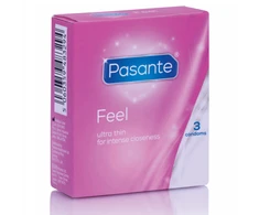 Pasante Healthcare „Pasante Sensitive/Feel“ prezervatyvai, 3 vnt.
