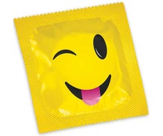 Pasante Healthcare Pasante Smiley 54mm Latex Condoms 144-Pack - Fun Multi-Designs