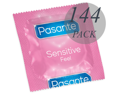 Pasante Healthcare Pasante Sensitive Ultrafine Condoms 144pcs Ultra Thin Natural 52mm