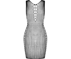 Passion Woman Bodystockings PASSION BS097 Juodas Bodystocking Mesh Design One Size