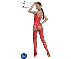 Passion Woman Bodystockings PASSION ECO BS006 Raudona Bodystocking - Eco-Friendly, Universal Size