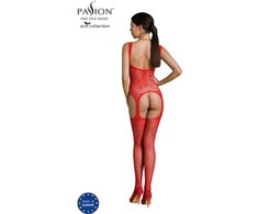 Passion Woman Bodystockings Passion ECO Collection Bodystocking BS008 Raudona - Ecological One Size Design