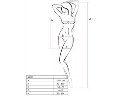 Passion Woman Bodystockings Passion BS027 Raudona Bodystocking Dress Design One Size