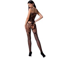 Passion Woman Passion BS076 Bodystocking Juodas Fishnet Lace One Size