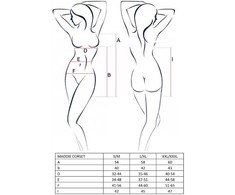 Passion Woman Corsets Passion Maddie Juodas Corset S/M - Elegant Lingerie Set with Thong