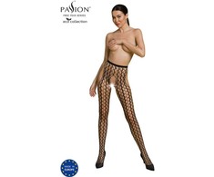PASSION WOMAN GARTER &amp; STOCK PASSION Eco Collection Bodystocking ECO S007 Juodas - Sustainable One Size