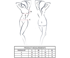 Passion Woman Sets PASSION Tivolea Bra &amp; Thong Set Juodas S/M - Elegant Lace Lingerie