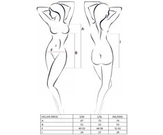 Passion Woman Sets Passion Hellen Woman Dress &amp; Thong Set Juodas S/M - Elegant Lingerie Duo