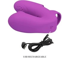 Pretty Love Athena Rechargeable Finger Device, 7 Modes, Violetinė Silicone