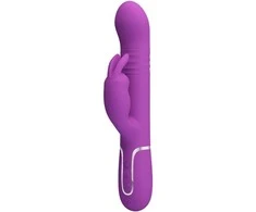 PRETTY LOVE - Coale Violetinė, 7 vibravimo funkcijos 4 sukimosi funkcijos 4 stūmimo nustatymai