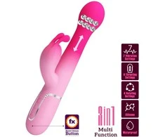 PRETTY LOVE - Dejon, 7 vibracijos funkcijos 4 sukimosi funkcijos 4 stūmimo nustatymai