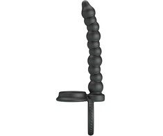 Pretty Love Dillion Dual-Motor Silicone Ring Juodas, 12 Modes, USB