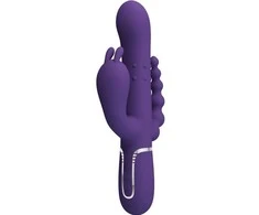 Pretty Love Flirtation Dark PRETTY LOVE – Cammy tamsiai violetinė, mirksintis švelnumas, 7 smūgiavimo funkcijos 7 vibracijos funkcijos 4 riedėjimo funkcijos