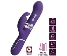 Pretty Love Flirtation „Pretty Love Flirt“ – „PRETTY LOVE“ – „COALE RABBIT“ VIBRUOJAMASIS 4 IN 1, VIOLETINIS