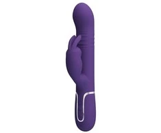 Pretty Love Flirtation „Pretty Love Flirt“ – „PRETTY LOVE“ – „COALE RABBIT“ VIBRUOJAMASIS 4 IN 1, VIOLETINIS