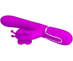Pretty Love Flirtation Pretty Love Butterfly 4-in-1 Multi-Function Intimate System Fuchsia