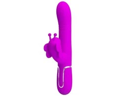 Pretty Love Flirtation Pretty Love Butterfly Clit Vibrator Rožinė