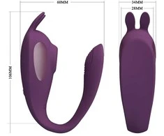 Pretty Love Flirtation Pretty Love Shey Intimate Device App-Controlled Dual Action Violetinė