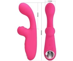 Pretty Love Flirtation Rožinė PRETTY LOVE - Skylar Rožinė, 10 vibration functions 10 thumping functions 9 speed levels