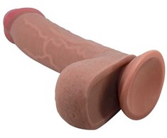 PRETTY LOVE HIGH GRADE Pretty Love Sliding Skin Series Anatomical Model with Suction Base Brown 23.4 cm