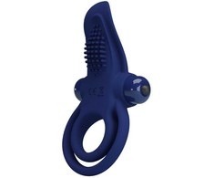 Pretty Love Male Mėlyna Pretty Love Bronson Mėlyna Double Silicone Ring 10-Mode Vibrating System