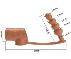 Pretty Love Male Pretty Love BI-026277M Intimate Set with Anal Plug &amp; Support Ring, Natural