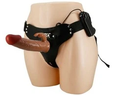 PRETTY LOVE - Marion, universalūs dirželiai, dildo 7.4''TPR, kelių greičių vibracija
