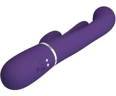 Pretty Love Shania Triple System Intimate Vibrator Violetinė Silicone USB