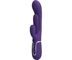Dark PRETTY LOVE - Shonia tamsiai violetinė, mirksintis švelnumas, 7 smūgių funkcijos 7 vibracijos funkcijos
