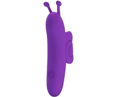 Pretty Love Snail Intimate Finger Device 10 Modes Violetinė USB Rechargeable