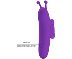 Pretty Love Snail Intimate Finger Device 10 Modes Violetinė USB Rechargeable